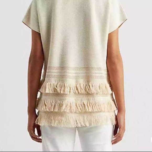 NWT Ralph Lauren Summer Fringe Top - Picture 3 of 6